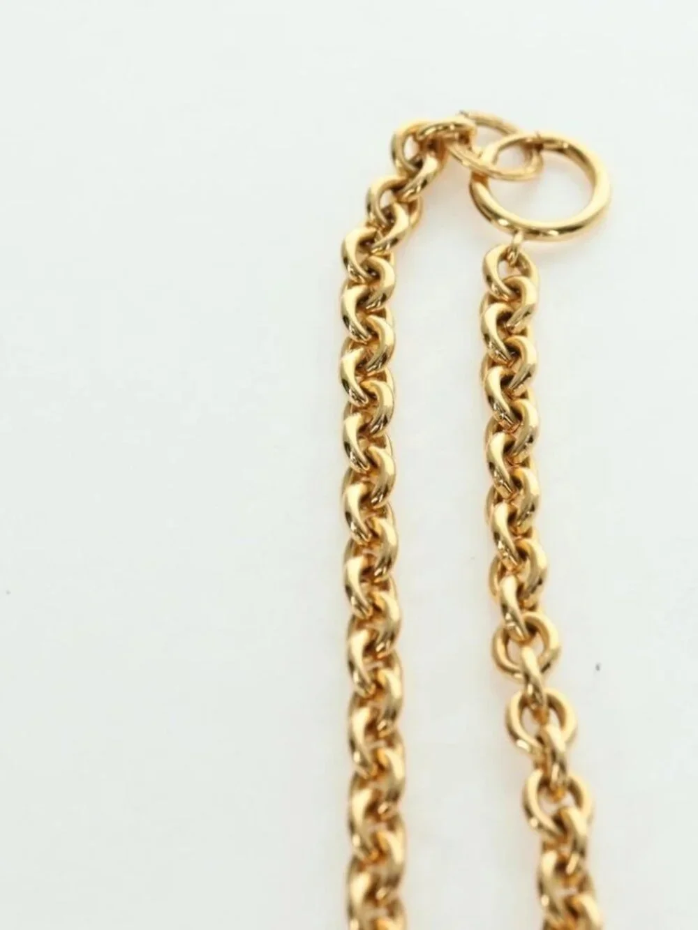 CHANEL CC Necklace metal Gold Tone CC Auth am11252SAM